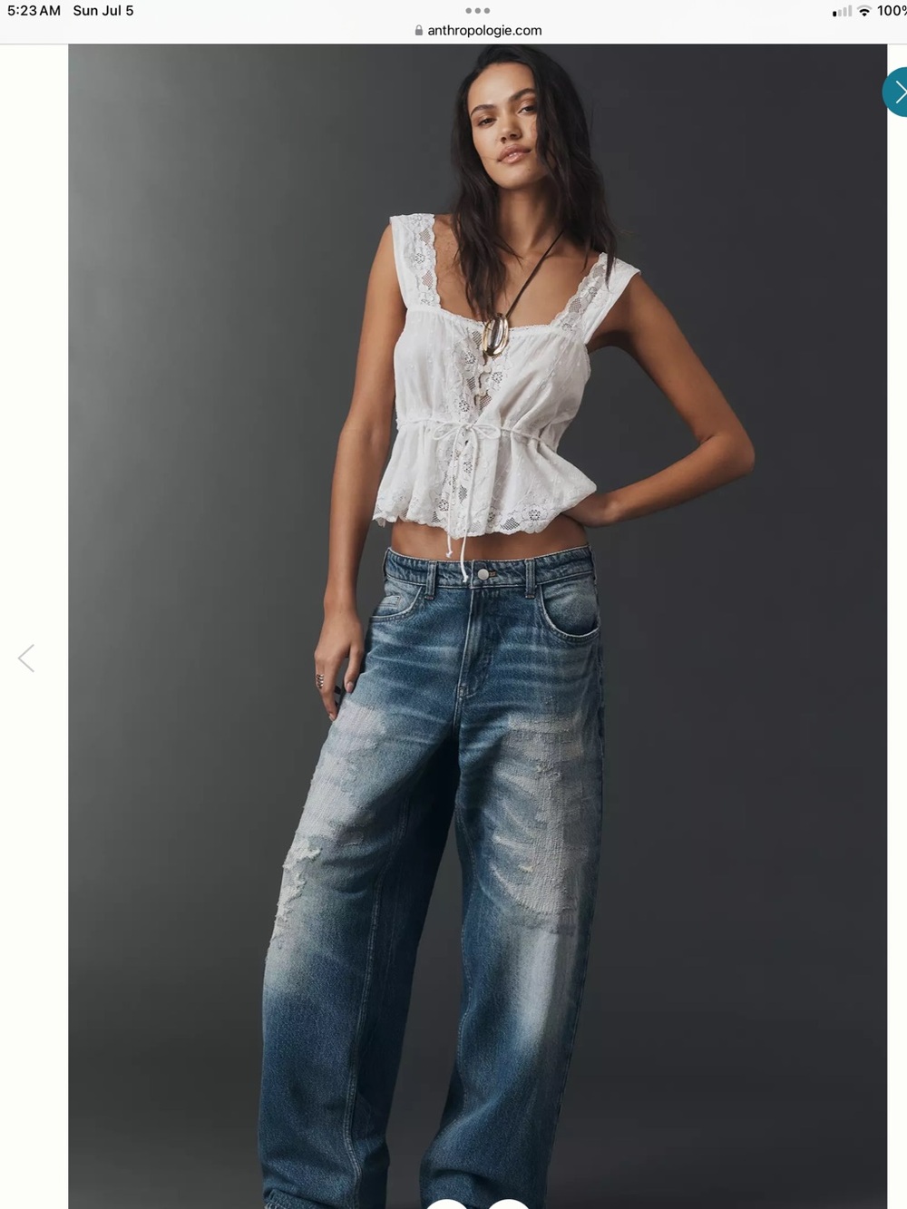 NWT Anthropologie Pilcro Sloane relaxed slouchy distressed jeans❤️❤️❤️❤️